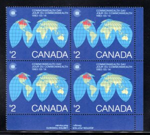 977 Scott, Canada, PB, LL, MNH, 1983 Map of the Earth