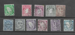 Ireland #65-76 Missing #75 Used - Stamp Set - CAT VALUE $87.25