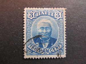 A4P10F57 Haiti 1887 3c used