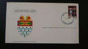 FDC olympic games Los Angeles 1984 IOC Grenada Grenadines