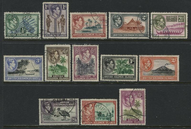 British Solomon Islands KGVI 1939-42 complete set used