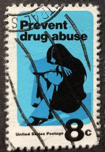 US #1438 Used F/VF 8c Prevent Drug Abuse 1971 [G6.4.3]