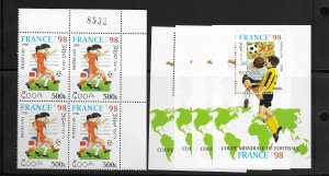 Laos 1268-73 Soccer MNH cpl. set x 4, vf 2020 CV $21.40