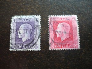 Stamps - New Zealand - Scott# 151,154 - Used Partial Set of 2 Stamps