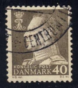 Denmark #388 King Frederik IX, used (0.25)