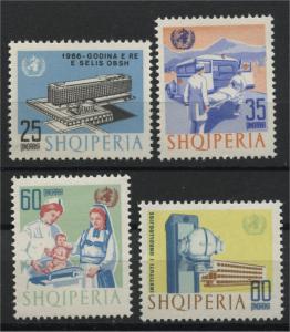 ALBANIA  WORLD HEALTH ORGANISATION 1966  NH SET