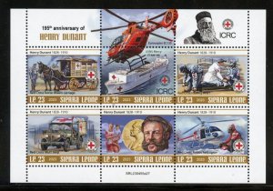 SIERRA LEONE 2023 190th ANNIVERSARY OF HENRY DUNANT SHEET MINT NH