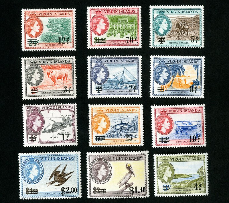 Virgin Islands Stamps # 128-39 XF OG NH