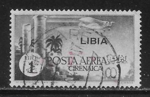 Libya C44 1941 Airmail Surcharge single Used