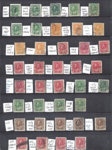 Canada # 104/109as ADMIRAL USED SELECTION, ALL DIFFERENT BS25152A