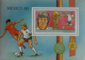 GUINEE GUINEA SHEET WORLD CUP MEXICO FOOTBALL SOCCER SPACE