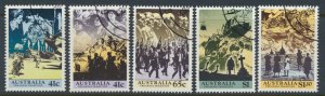 Australia  SG 1241-1245 SC# 1174-1178 ANZAC Tradition CTO see details & scan