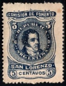 Vintage Argentina Local Revenue 5 Cents. City San Lorenzo Development Commission