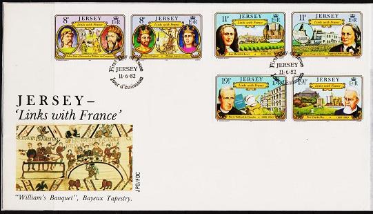 Jersey. 1982 FDC. Links with France. Fine Used