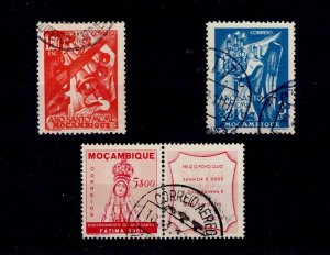 Mozambique 1950-1 USED Holy Year 2 sets Sc#330-1,356 YT#385-6,411 Mf#354-5,380 X