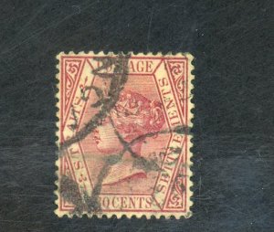 STRAITS SETTLEMENTS #16 USED FVF Cat $18