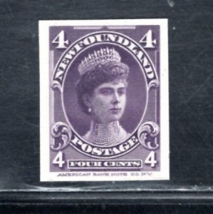 NEWFOUNDLAND  SC# 84P VF/CARD PROOF