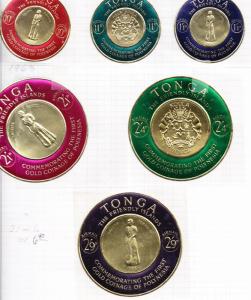 Tonga-Collection-on-Pages-Colonial-and-Modern-NH-Mint-VF-Many-Foils  Tonga-Coll