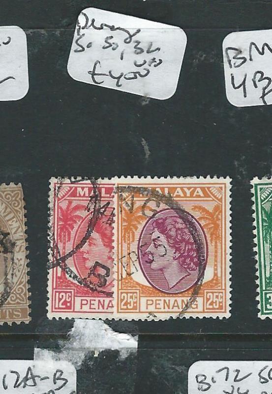 MALAYA PENANG  (P0308B2) QEII   SG 30, 32   VFU