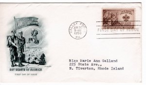 995 FDC Boy Scouts, Artmaster cachet -see scan