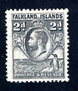 Falkland Islands SC #56   VF, Unused, OG, King George V, CV $6.00 .... 1930039