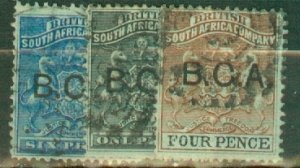 JQ: British Central Africa 1, 3-5, 7 used CV $76.50; scan shows only a few