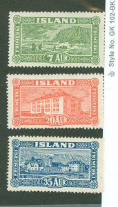 Iceland #144/146/147 Unused