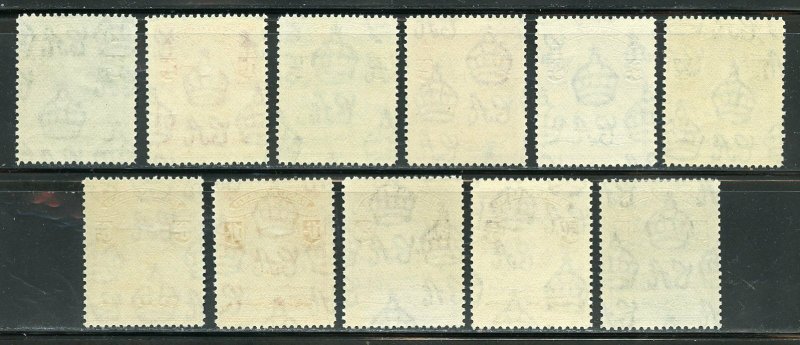  BASUTOLAND SCOTT #18/28 GEO VI MINT NEVER HINGED--SCOTT VALUE $130.00