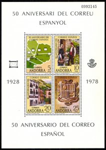 Spanish Andorra 1978 Scott #102 Mint Never Hinged