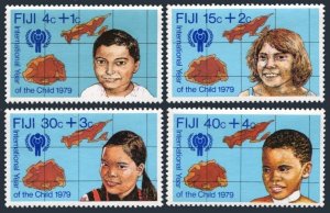 Fiji B7-B10, MNH. Michel 416-419. Year of Child IYC-1979. Map, Children.