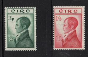 Ireland Sc 149-50 Execution of Emett stamp set mint