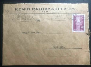 1947 Kemi Finland Commercial Slogan Cancel Cover To Helsinki