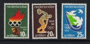 Netherlands Antilles 1968  MNH Olympic games Mexico complete