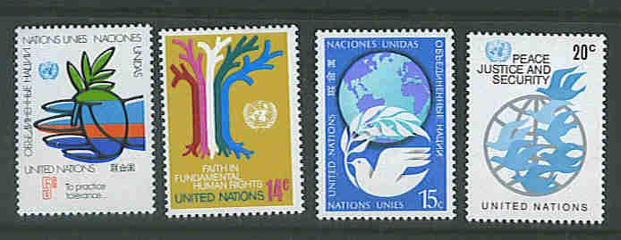 UN New York issue #304-07 f-vf mnh set