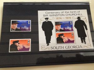 Sir Winston Churchill South Georgia  mint never hinged stamps A13478