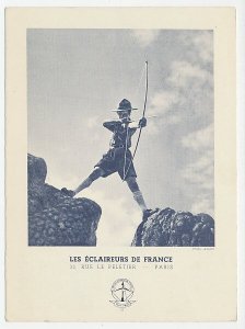 Postal stationery France 1939 Scout - Archery