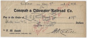 Ephemera: 1910s to 1940s - Tonopah & Tidewater Railroad Archive