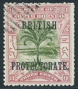 North Borneo, Sc #107, 3c Used