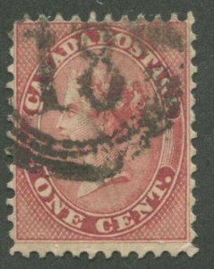 CANADA #14b USED 4-RING NUMERAL CANCEL 18