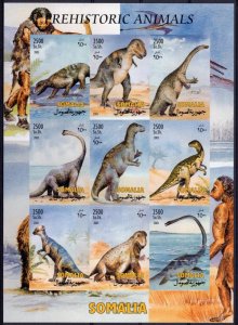 Somalia 2003 DINOSAURS Sheet (9) Imperforated Mint (NH)