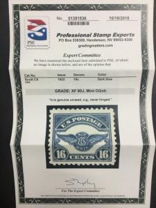 MOMEN: US STAMPS #C5 MINT OG NH PSE GRADED CERT XF-90J