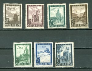 AUSTRIA AIR #C47-53...SET...UNUSED NO GUM...$8.40