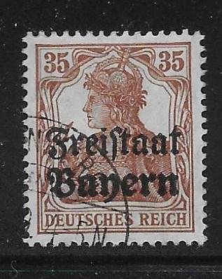 Germany Bavaria 184 35pf Germania single Used (z2)