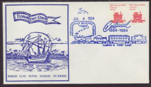 100th Anniversary Jacksonville Beaches,1984,FL Cover BIN