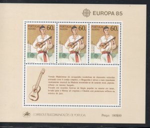 Portugal  Madeira Sc 101a 1985  Europa stamp sheet mint NH