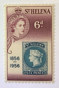 St Helena 1956 Scott 155 MNH - 6p, Stamps in St. Helena 100th Anniv.