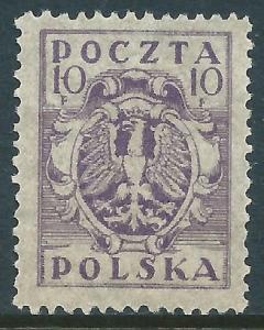 Poland, Sc #95, 10f MNG