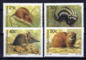 South Africa Bophuthatswana 240-243 MNH Wildlife Mammals ZAYIX 0424S0119M