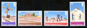Turks and Caicos 303-06 MLH, Salt Industry Set from 1975.