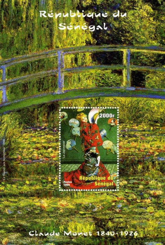 Senegal 1999 Claude Monet Paintings s/s Perforated mnh.vf